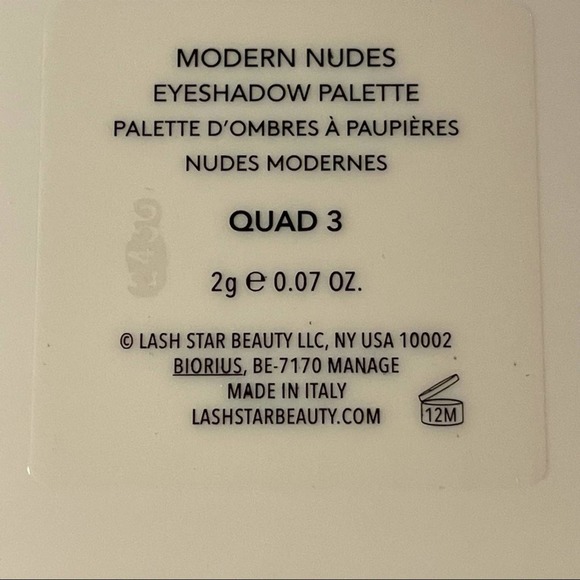 LASH STAR MODERN NUDES EYESHADOW QUAD 3 GRAY - Picture 5 of 5
